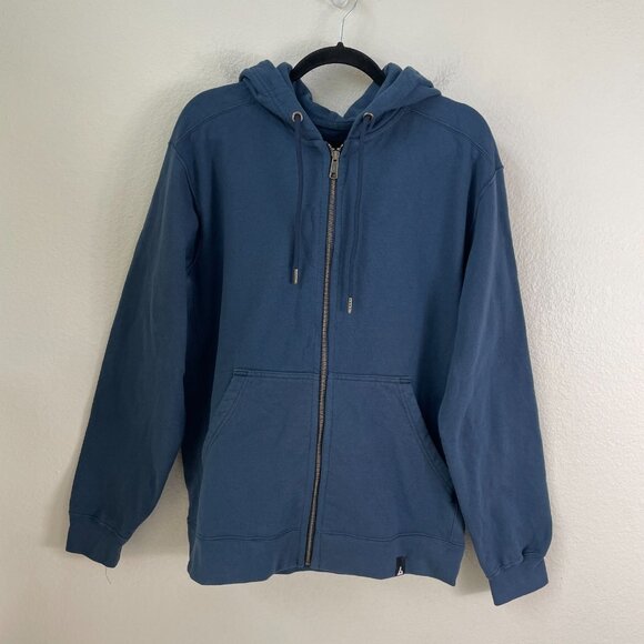 NWOT American Giant Mens Medium Blue Classic Full Zip Hoodie Heavyweight Jacket